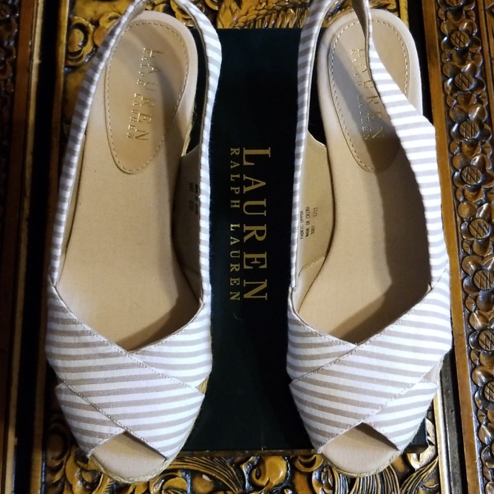 NWB Ralph Lauren Espadrille Sandal